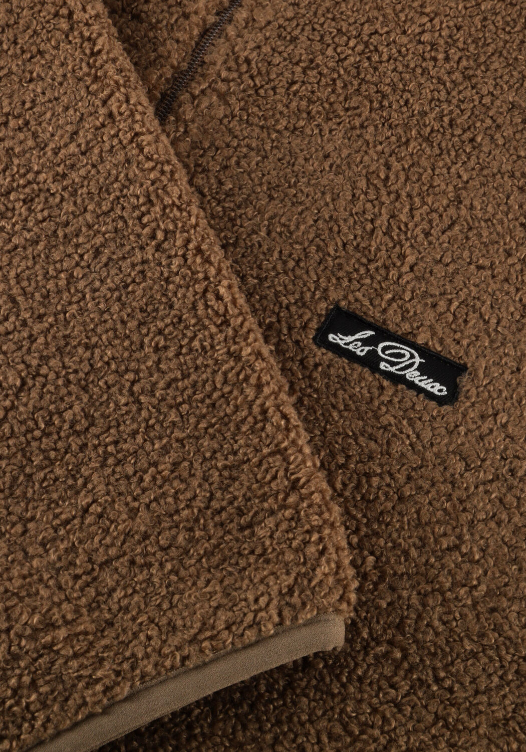 Braune LES DEUX Teddy-Jacke CREED TEDDY JACKET - large