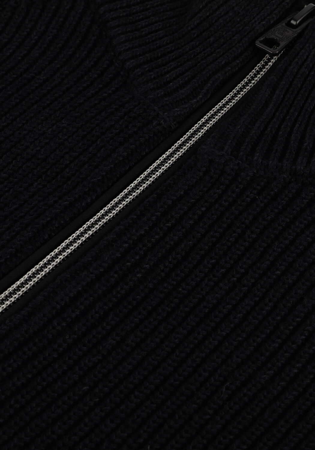 Schwarze VANGUARD Pullover HALF ZIP COLLAR COTTON MOULINE - large