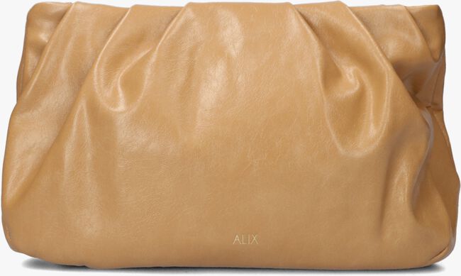 Camelfarbene ALIX THE LABEL Umhängetasche LADIES CRACKED FAUX LEATHER SMALL BAG - large