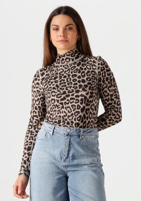 Braune CATWALK JUNKIE T-shirt LEOPARD LONG SLEEVE - large