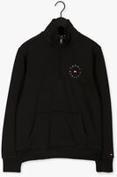 Schwarze TOMMY HILFIGER Pullover ROUNDALL GRAPHIC MOCK NECK