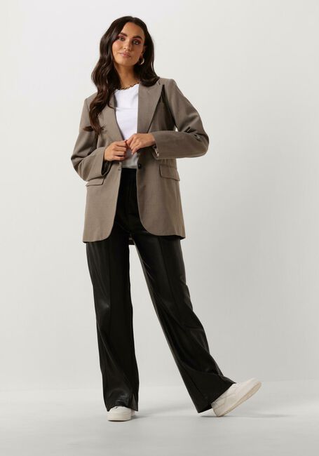 Schwarze COLOURFUL REBEL Weite Hose RUS VEGAN LEATHER PANTS - large