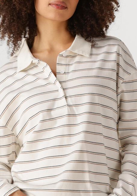 Weiße MY ESSENTIAL WARDROBE Top ANNAMW LS POLO BLOUSE - large