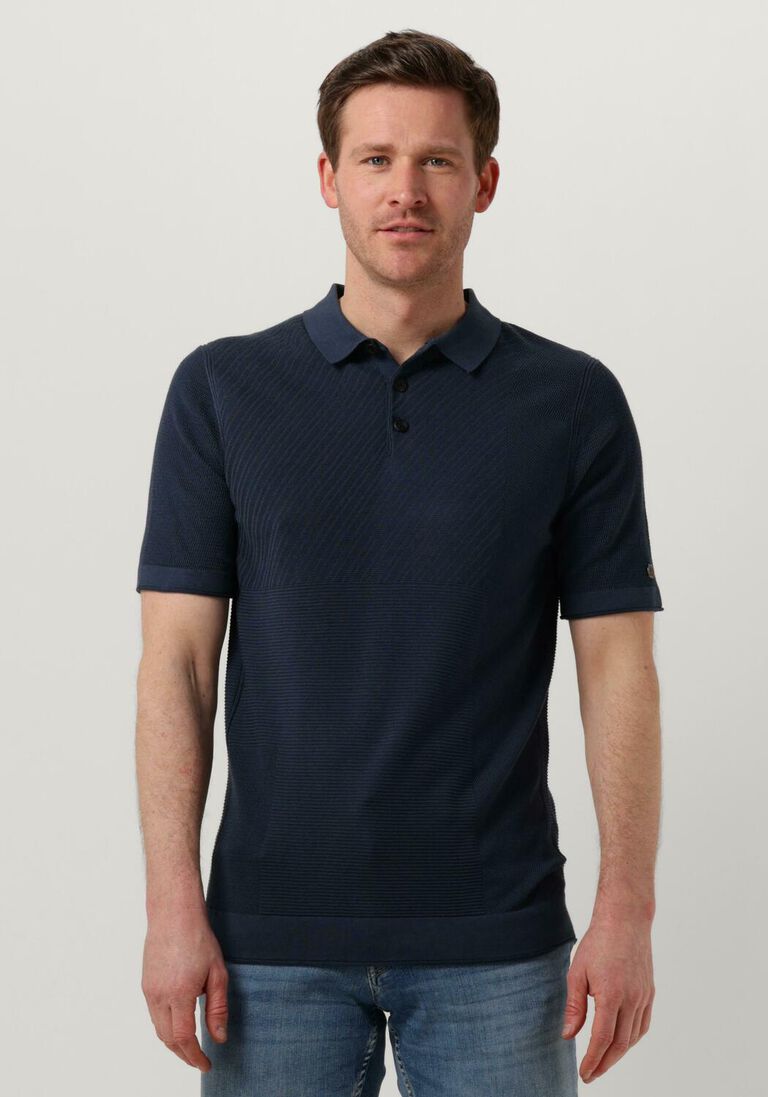 dunkelblau cast iron polo-shirt short sleeve polo cotton modal