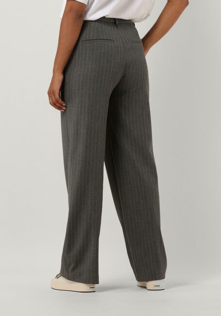 Graue SELECTED FEMME Hose SLFMYLA HW WIDE PANT MGM STRIPE NOOS - large
