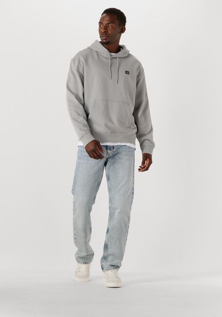 Graue CALVIN KLEIN Sweatshirt LS EU BADGE 350 TERRY HOODIE - large