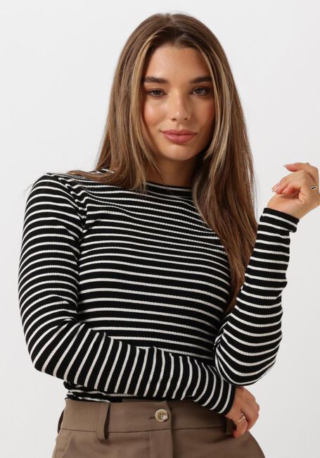 Schwarze NOTRE-V Tops & T-shirts NV-EELKE ROUND NECK - large