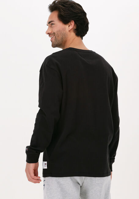 Schwarze TOMMY JEANS Pullover TJM MINI WAFFLE SNIT - large