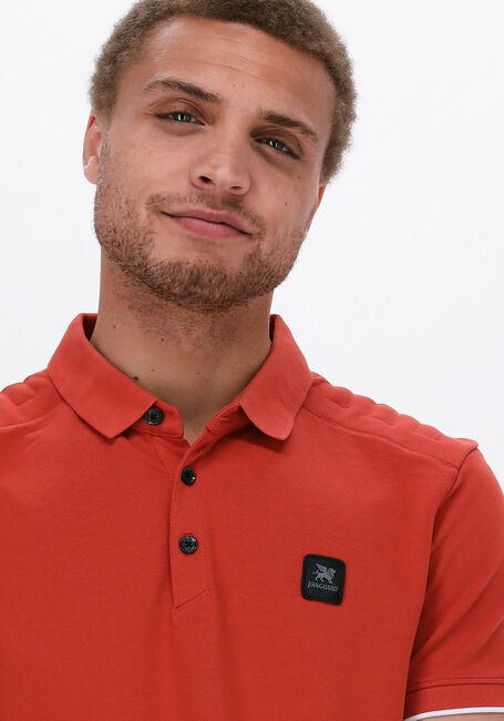 Rote VANGUARD Polo-Shirt SHORT SLEEVE POLO PIQUE JACQUARD - large