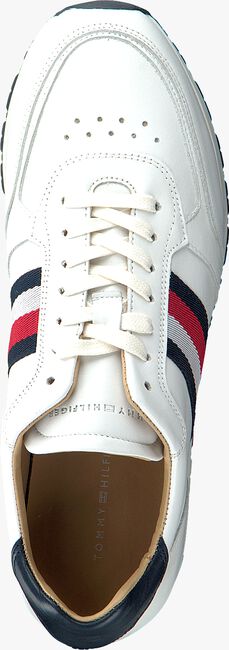 Weiße TOMMY HILFIGER Sneaker low LUXURY CORPORATE LTH RUNNER - large