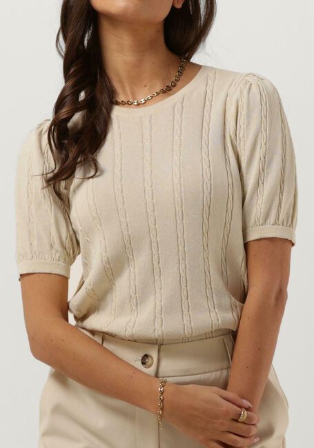 Sand MODSTRÖM Top CARLTON O-NECK - large