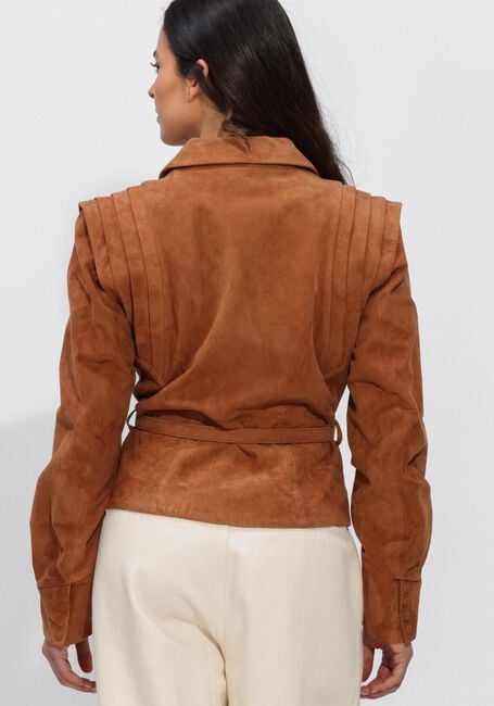 Cognacfarbene IBANA Jacken JOYCE SUEDE - large