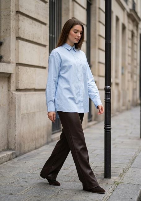 Blaue SELECTED WOMEN Blusen SLFESTER LS OVERSIZE SHIRT - large
