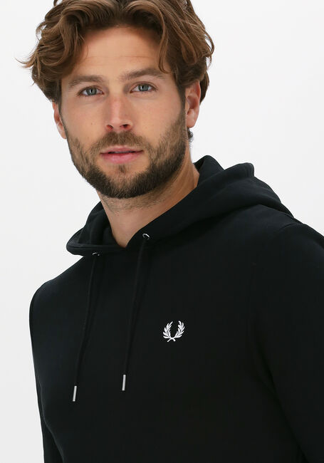 Schwarze FRED PERRY Pullover & Cardigans TIPPED HOODED SWEATSHIRT - large