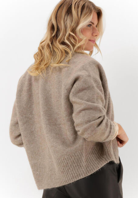 Braune SECOND FEMALE Strickjacke BROOK KNIT BOXY CARDIGAN - large