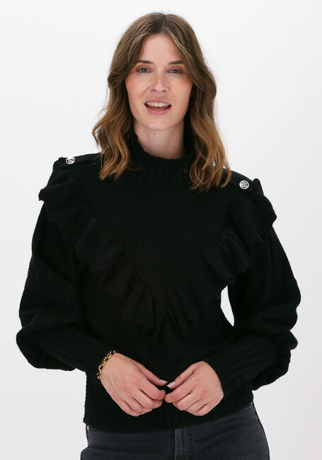 Schwarze SILVIAN HEACH Rollkragenpullover SWEATER RIBBAR - large