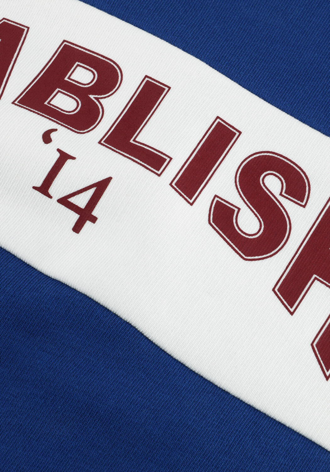 Blaue ALIX THE LABEL Sweatshirt LADIES KNITTED LOGO TAPE SWEATER - large