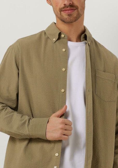 Olive FORÉT Overshirt BUSH SEERSUCKER SHIRT - large