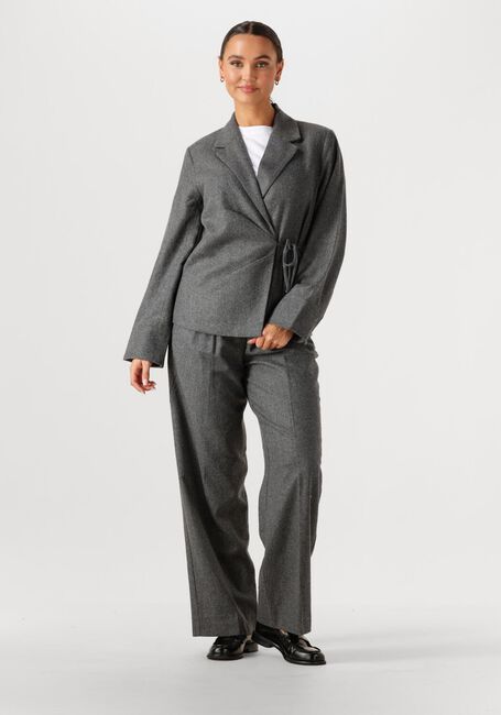 Graue SECOND FEMALE Blazer MILEA WRAP SHIRT - large