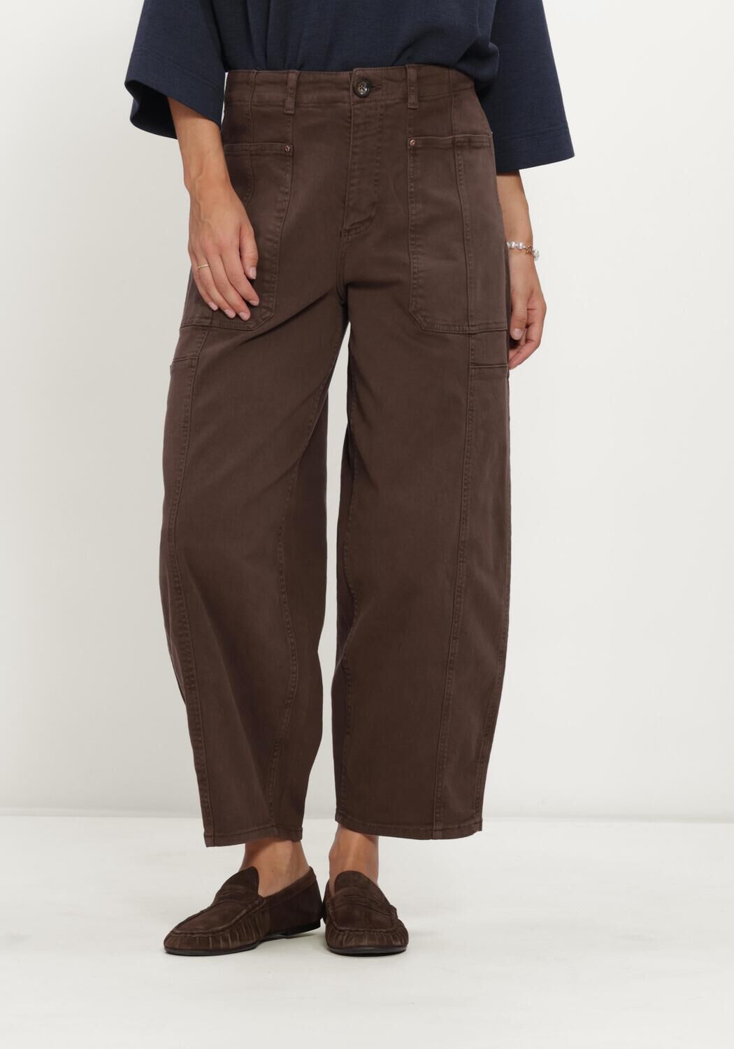 Braune MOS MOSH Hosen MMROSY VIA PANT - large