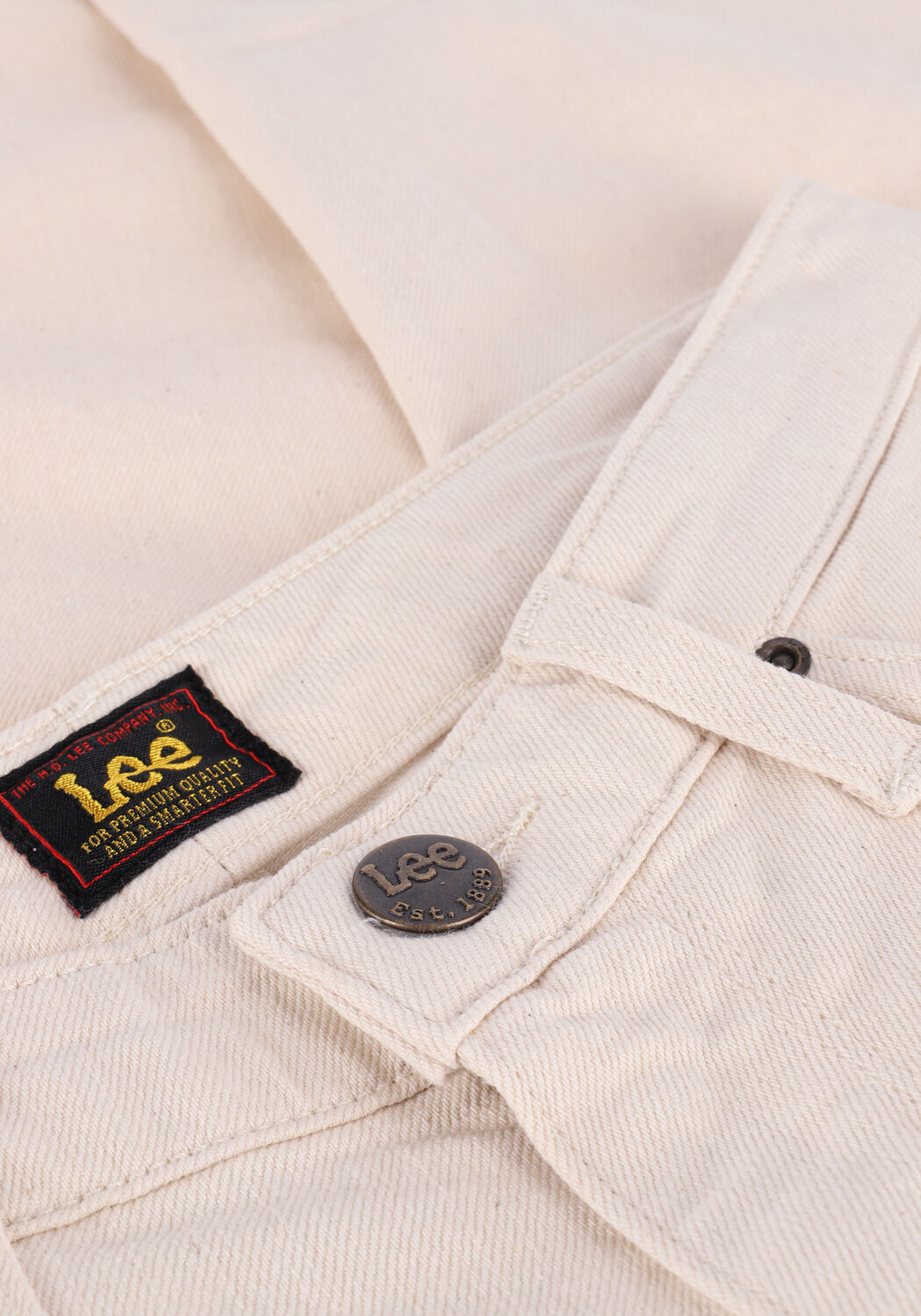 Ecru LEE Straight leg jeans CAROL - large