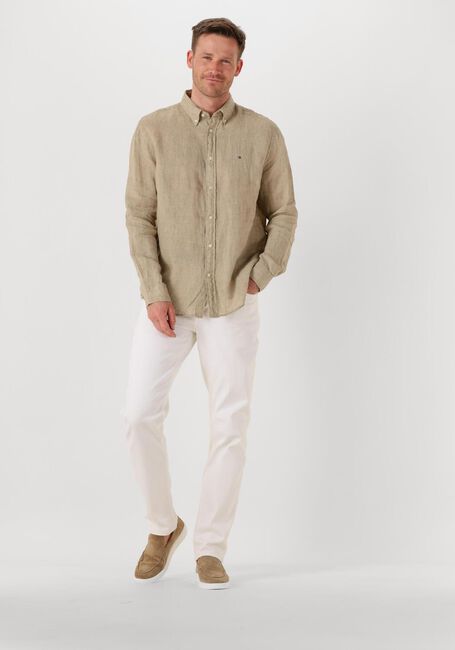 Beige TOMMY HILFIGER Casual-Oberhemd PIGMENT DYED LI SOLID RF SHIRT - large