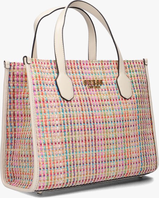 Mehrfarbige/Bunte GUESS Handtasche SILVANA 2 COMPARTIMENT TOTE - large