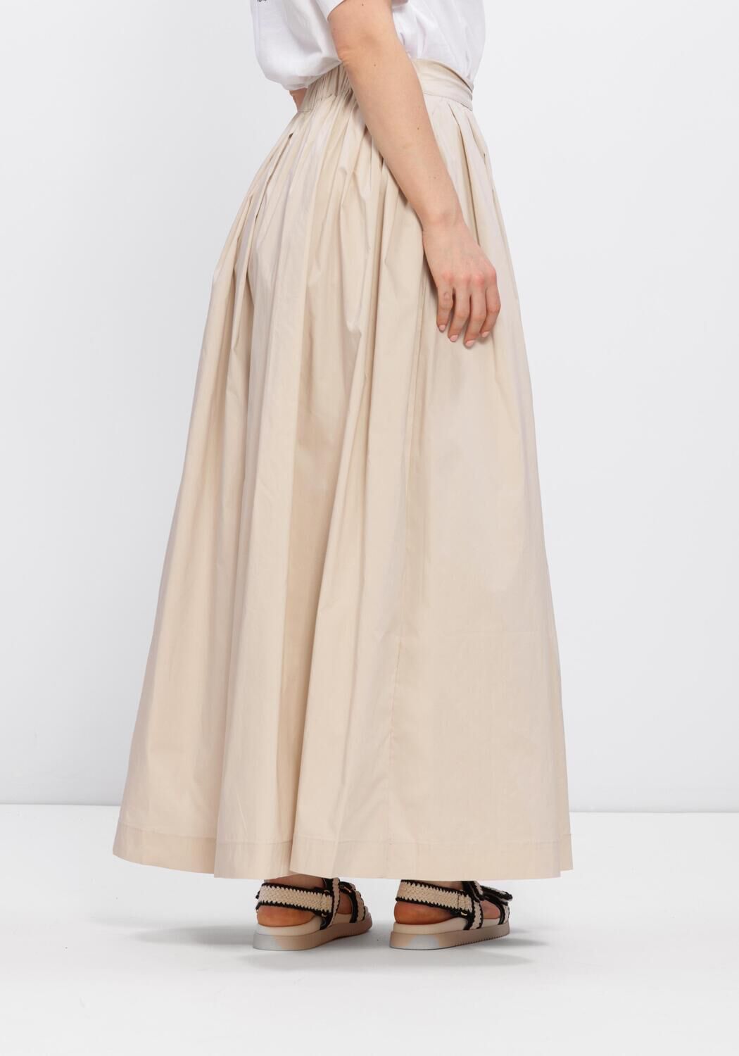 Beige OBJECT Midirock OBJPAIGE  HW SKIRT - large