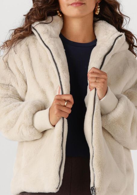 Beige MOSCOW Fake-Fur-Jack 08-08-EVELYN-3 - large