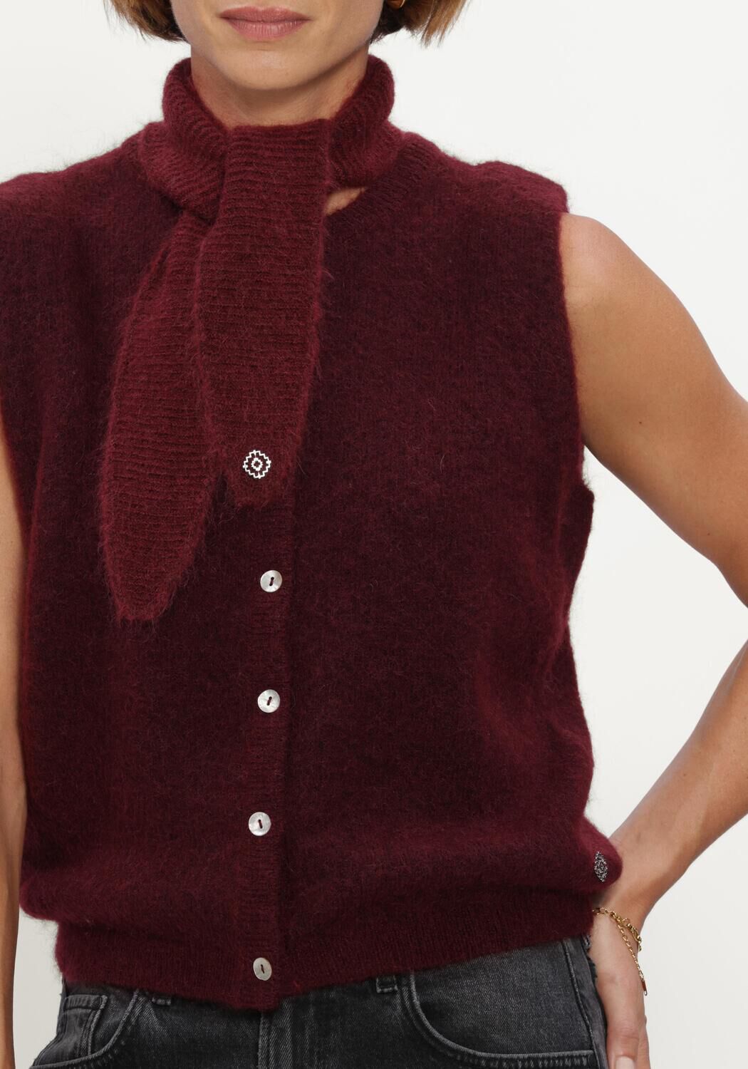 Bordeaux STUDIO ANNELOES Spencer Bibi sls cardigan - large