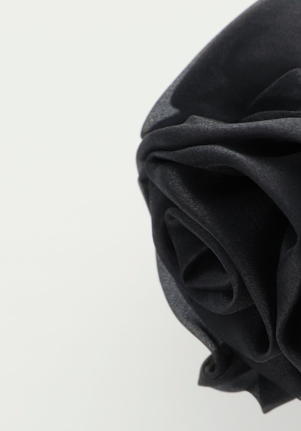 Schwarze BECKSONDERGAARD Haarschmuck ORGANZA FLOWER HAIR CLAW - large