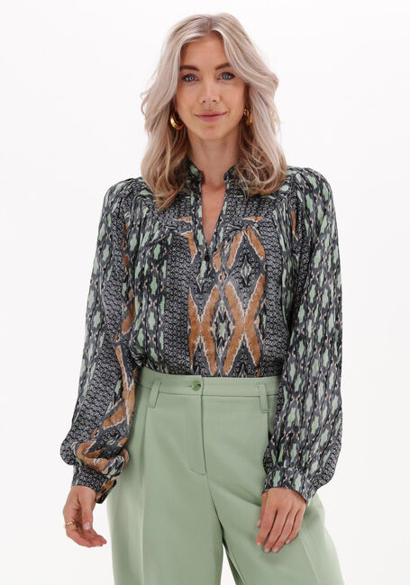 Mehrfarbige/Bunte SUMMUM Blusen TOP IKAT MIX VISCOSE - large