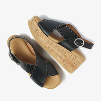 Schwarze VIA VAI Sandalen SISSEL ELAINE - medium