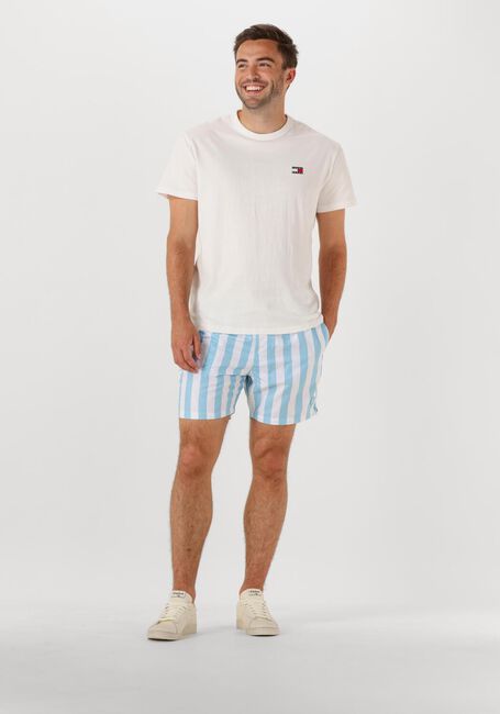 Hellblau SHIWI Badehosen MEN SWIMSHORT BROAD STRIPE - large