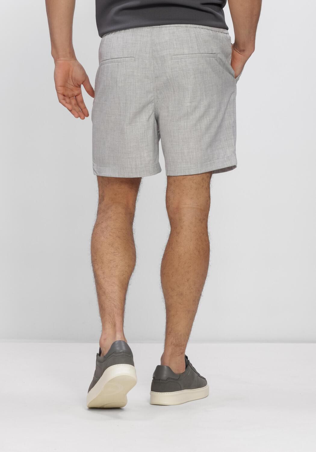 Graue PLAIN Kurze Hose TURIPL SHORTS - large