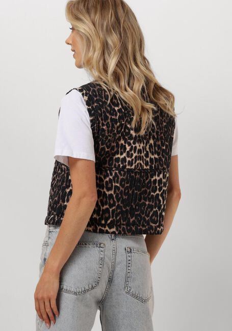 Braune NEO NOIR Gilet CRISSA LEO VEST - large