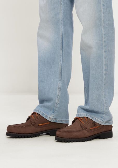 Braune TIMBERLAND Schn&uuml;rschuhe AUTHENTIC BOOT - large