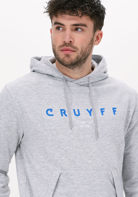 Hellgrau CRUYFF Sweatshirt AITOR HOODIE - BRUSH BACK FLEECE - large