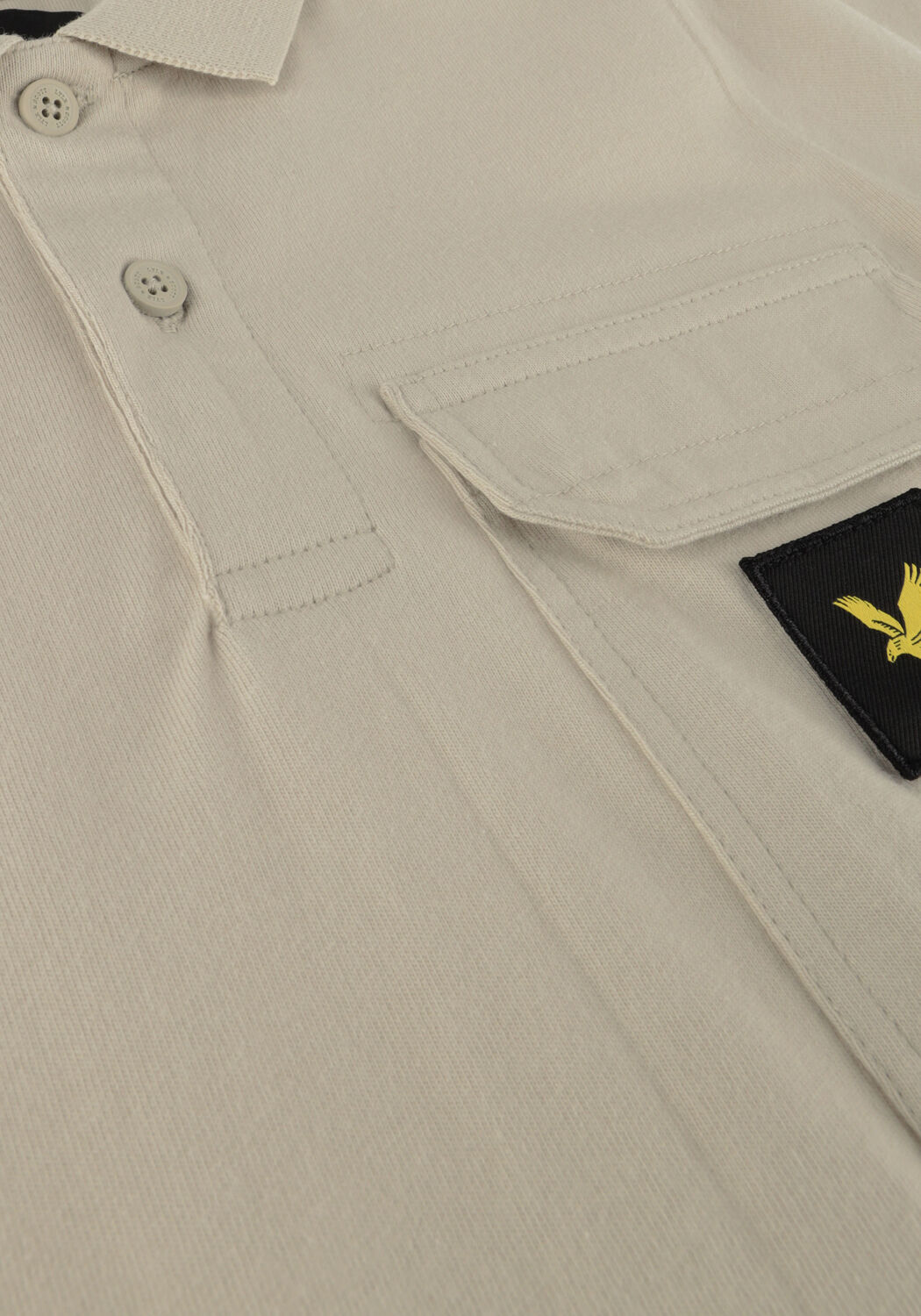 Hellgrau LYLE & SCOTT Polo-Shirt JERSEY POCKET POLO - large