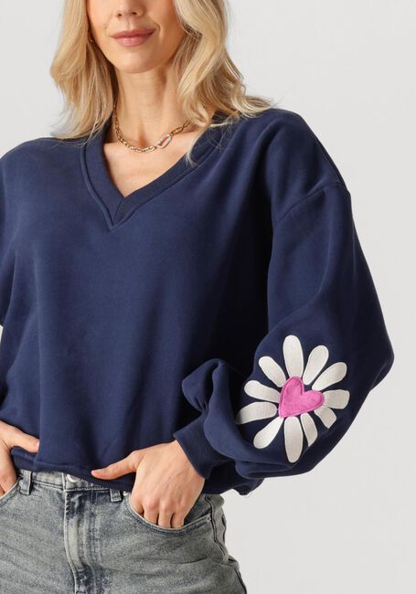 Dunkelblau YDENCE Sweatshirt SWEATER MADELIEF - large