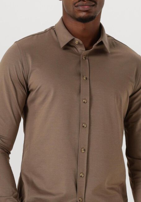 Braune CAST IRON Casual-Oberhemd CF TECH TWILL JERSEY - large