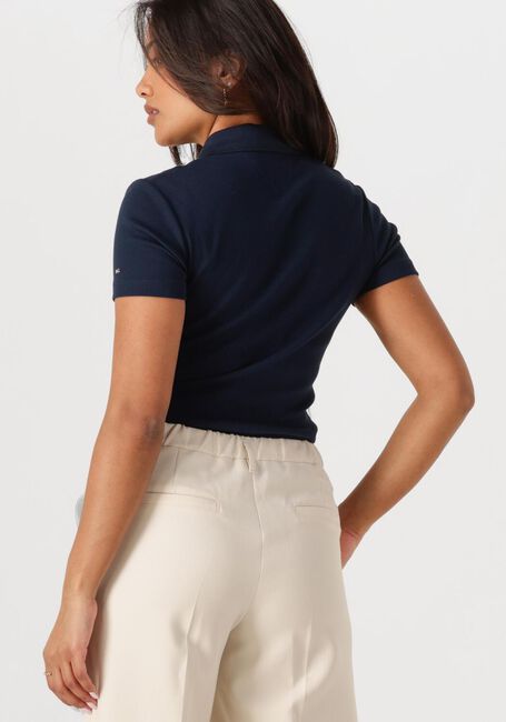 Dunkelblau TOMMY HILFIGER T-shirt SLIM GOLD BUTTON POLO SS - large