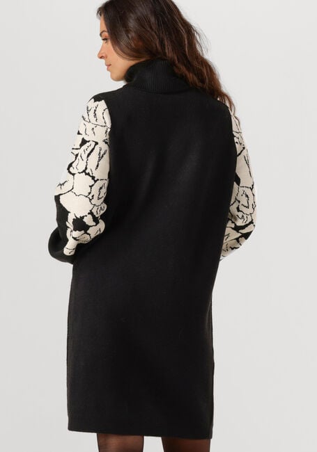 Schwarze OBJECT Minikleid OBJRAY L/S KNIT ROLLNECK DRESS - large