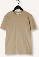 Beige CALVIN KLEIN T-shirt WOVEN LABEL REGULAR TEE Beige CALVIN KLEIN T-shirt WOVEN LABEL REGULAR TEE - medium