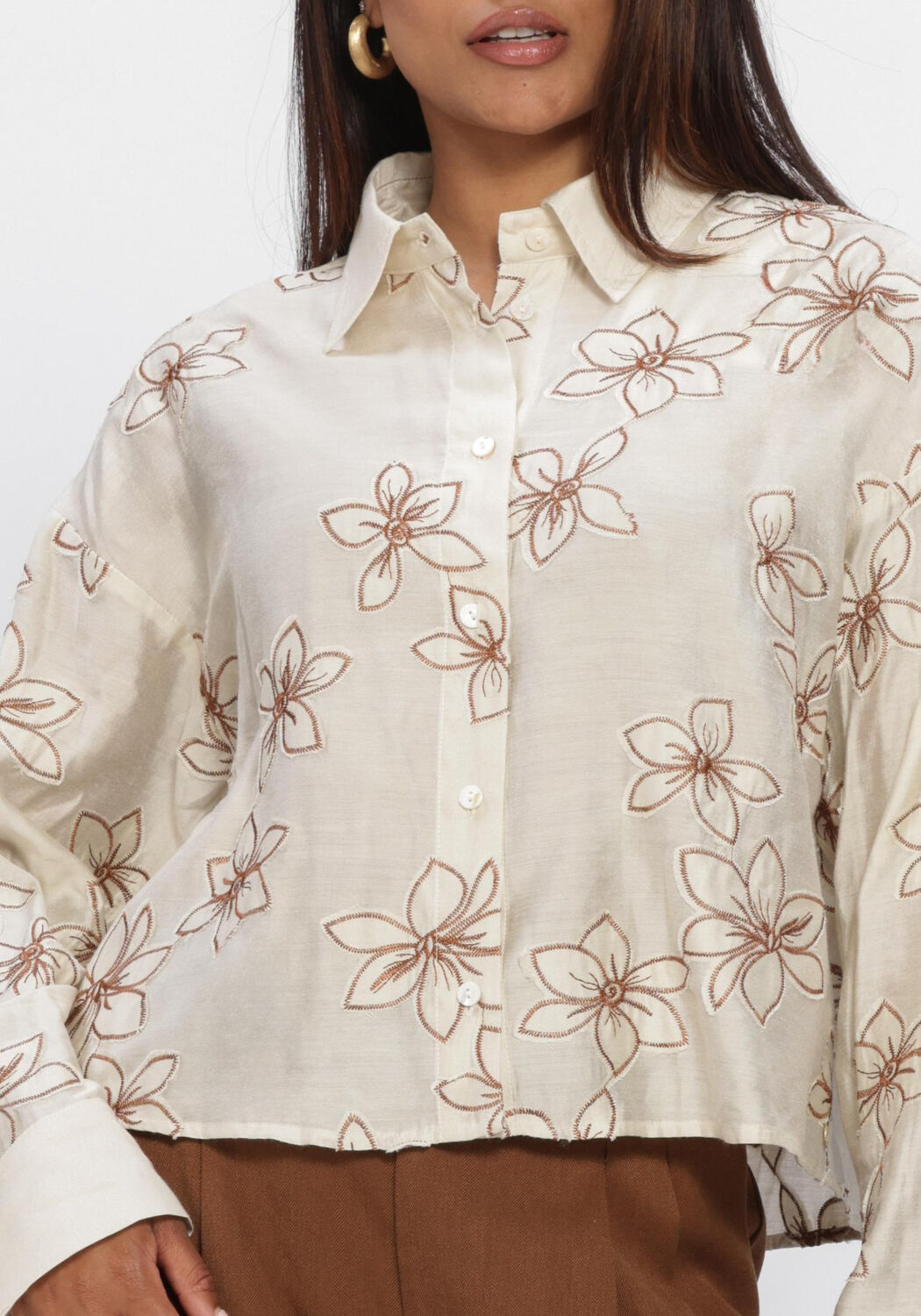 Ecru NUKUS Blusen BAILEY BLOUSE FLOWER - large