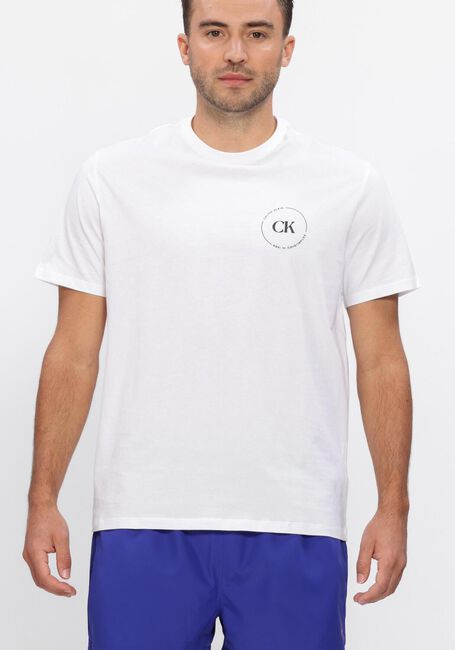 Wei&szlig;e CALVIN KLEIN T-shirt 30S EU WHOLESALE JEANS GRAPHICS - large