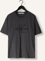 Graue CALVIN KLEIN T-shirt MONOLOGO WASHED TEE Graue CALVIN KLEIN T-shirt MONOLOGO WASHED TEE - medium