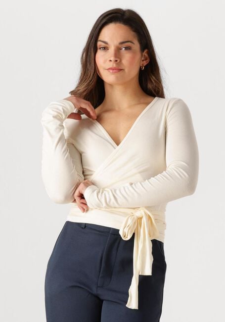 Nicht-gerade weiss NEO NOIR Strickjacke NIA JERSEY WRAP BLOUSE - large