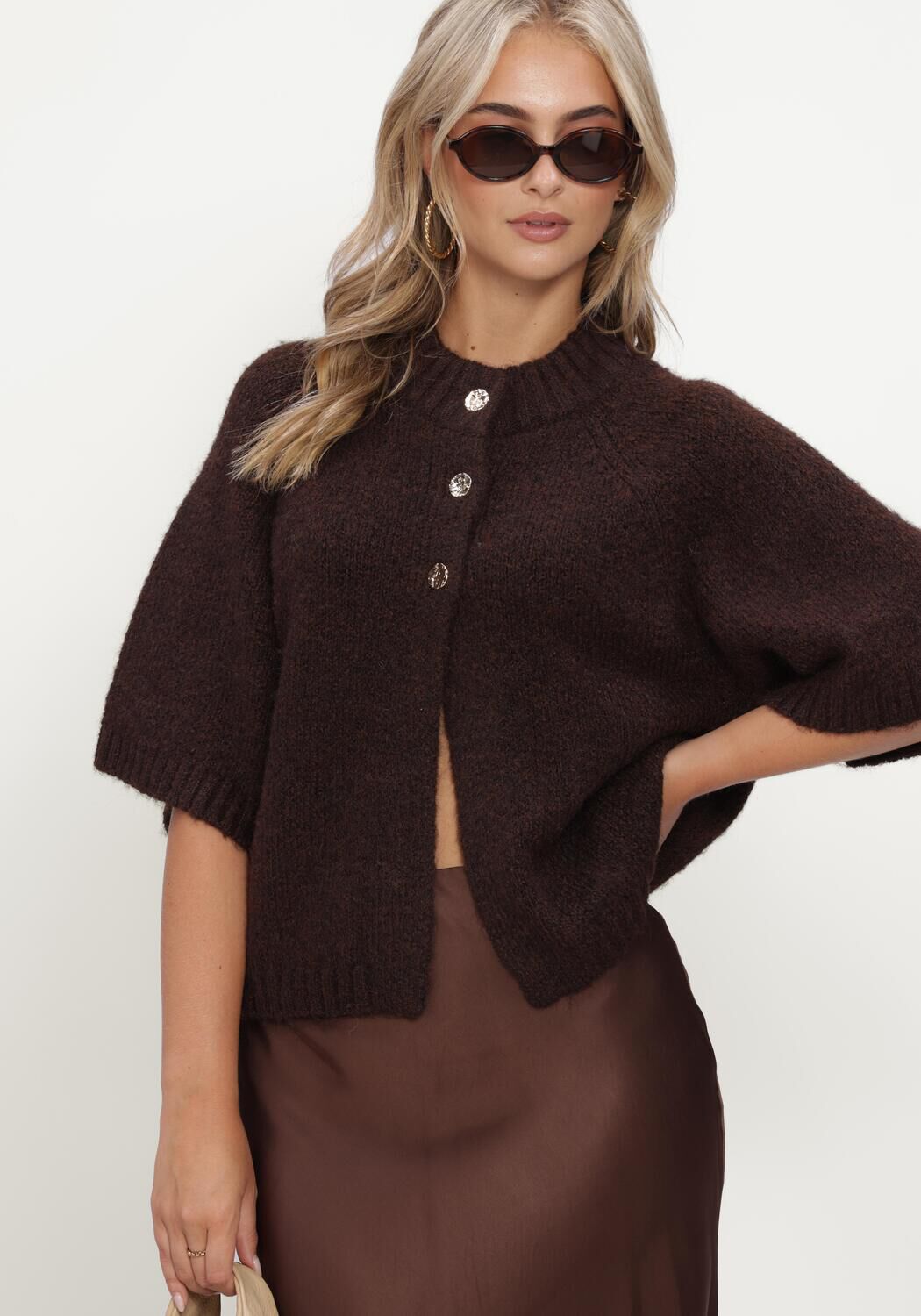 Braune NOTRE-V Pullover NV-IMARA - large