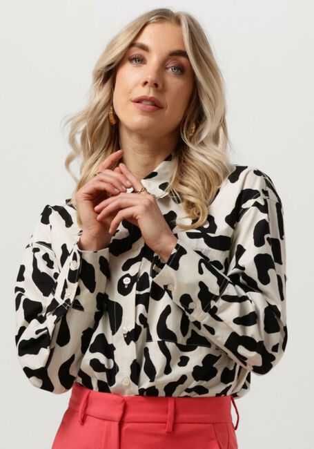 Schwarze ALIX THE LABEL Blusen LADIES WOVEN BIG ANIMAL BLOUSE - large
